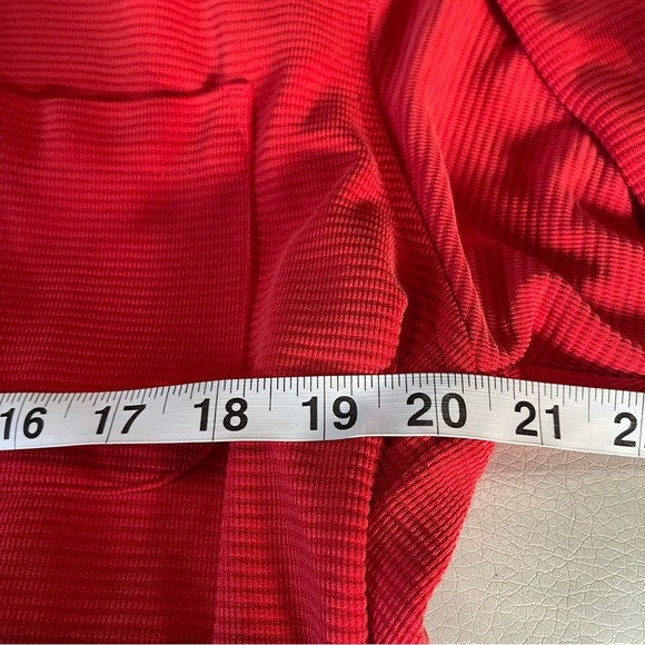 Bugatchi Uomo Mens Shirt L Button Up red  Short Sleeved EUC - Picture 6 of 7